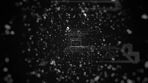 Digital internet of Things concept. Future technology network for business and Stock Footage 111824784