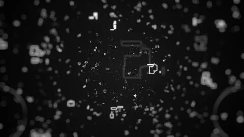 Digital internet of Things concept. Future technology network for business and Stock Illustration