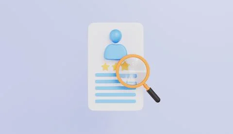 Digital interview resume checklist on clipboard, Searching employer 스톡 일러스트