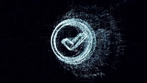Digital Intro animation sign choice Stock Footage 89413645