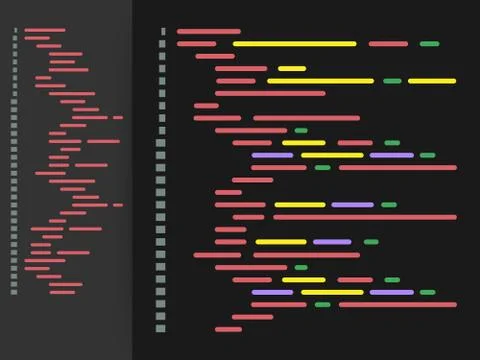 Digital java code text. Computer software coding vector concept. Programming  Stock Illustration