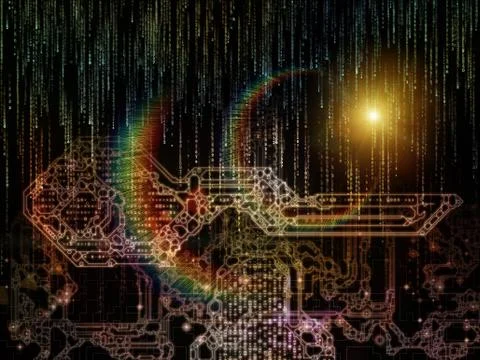 Digital Key Code Stock Illustration