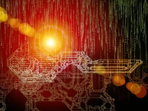 Digital Key Code Illustrazione stock