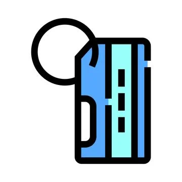 Digital key fob providing secure contactless access control Ilustración de archivo