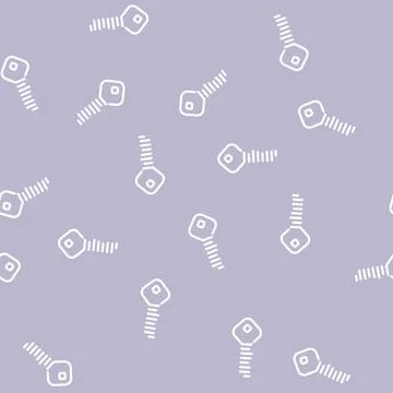 Digital key line vector seamless pattern Stockillustratie