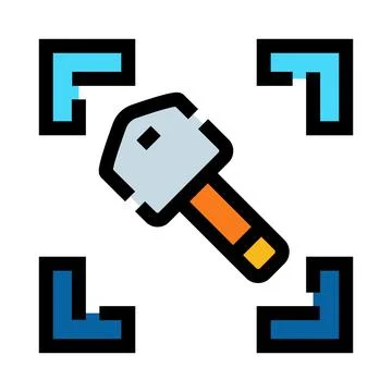 Digital key scanning for access and secure identification Stock-Illustration