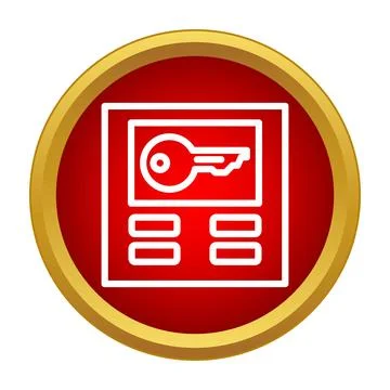 Digital key security login credential access icon Stock Illustration