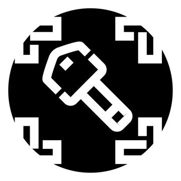 Digital key unlocking and securing modern data access Stock Illustration