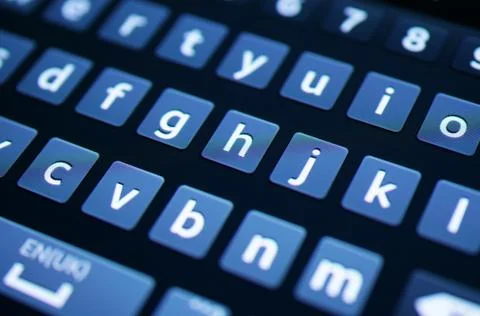 Digital Keyboard Close up Stock Photos