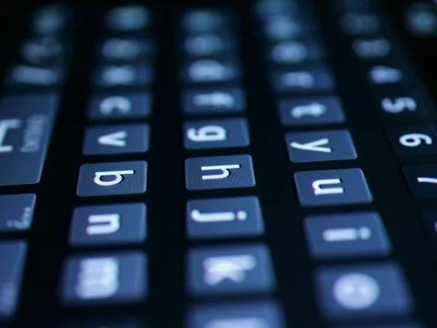 Digital Keyboard Close up Stock Photos