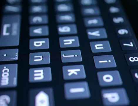 Digital Keyboard Close up Foto stock