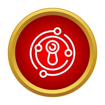 Digital keyhole protecting online network data security 스톡 일러스트