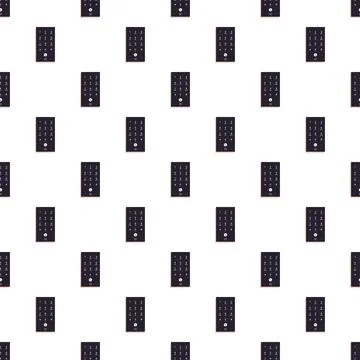 Digital keypad security access pattern on white background Stockillustratie