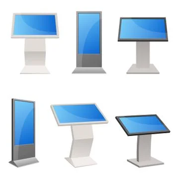 Digital kiosk vector design illustration isolated on white background Stock Illustration