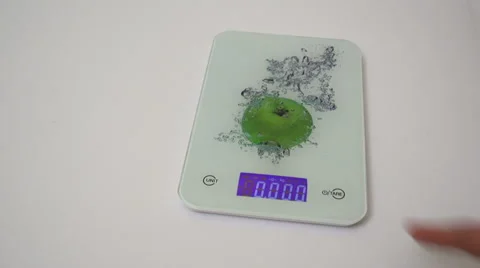 Digital kitchen scale Stock Footage 51719937