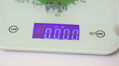 Digital kitchen scale Stock Footage 51721093