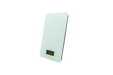 Digital kitchen scale, isolated on a white Stock Photos