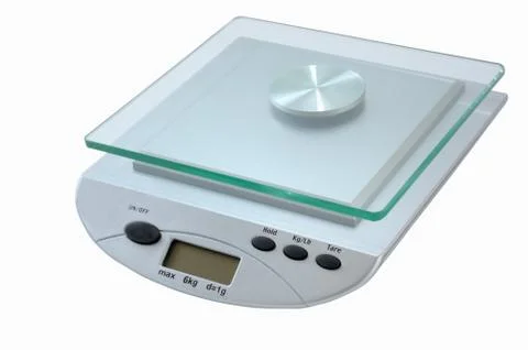 Digital kitchen scale Stock-Fotos