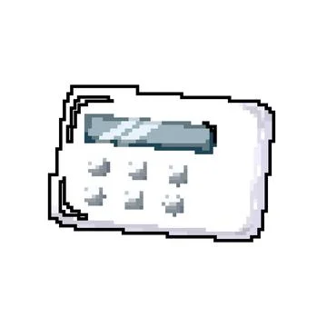 Digital kitchen timer clock game pixel art vector illustration Stock Illustration