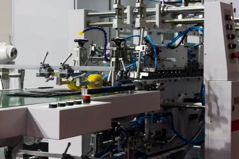 Digital label production machine Stock Photos