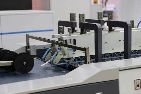 Digital label production machine Stock Photos