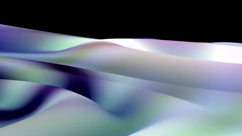 Digital Landscape (Imaginary Worlds) - Cool Icy Colors Stock Footage 311003761