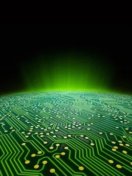 Digital landscape Foto stock