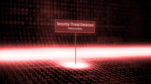 Digital landscape software defined typography with futuristic binary code - Secu Stock Footage 86290864