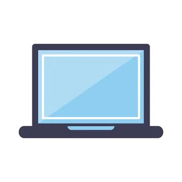 Digital laptop icon Stock Illustration