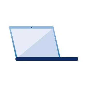 Digital laptop icon Stock Illustration