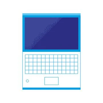 Digital laptop icon Stock Illustration