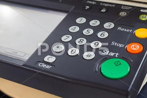 Digital laser copier desktop user interface Stock Photos