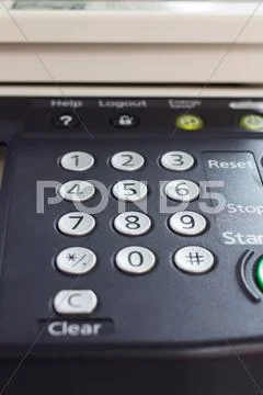 Digital laser copier desktop user interface Stock Photos