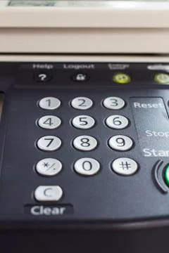 Digital laser copier desktop user interface Stock Photos