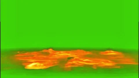 Digital Lava Flow Animation with Green Screen Background Stock Footage 330669928