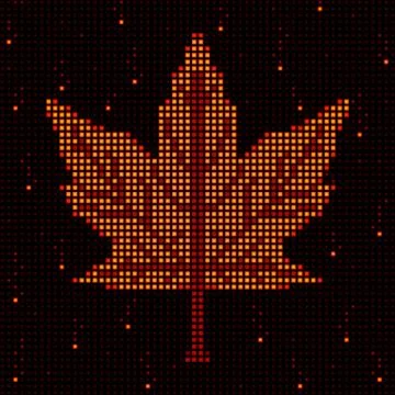 Digital leaf Stock Illustration