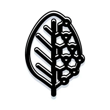 Digital leaf merging biology and technology concept Stock Illustration