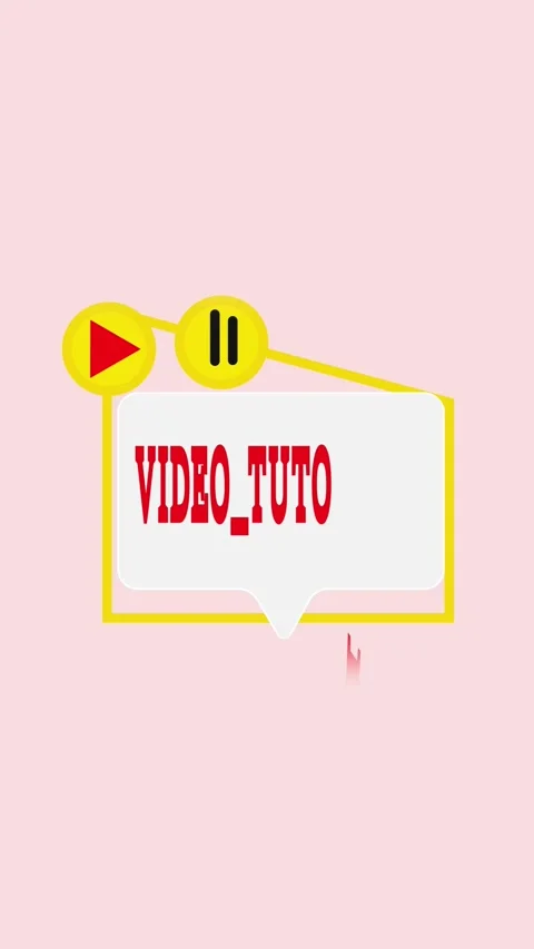 Digital learning video tutorial graphic with play pause buttons vertical vi.. Stock Footage 321627766