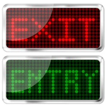 Digital led background Stock Illustration