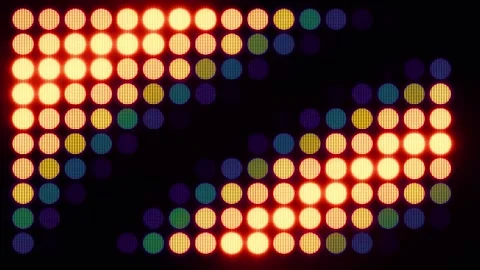 Digital led board lights display animated colorful graphic background footage Stock-Footage 342906638