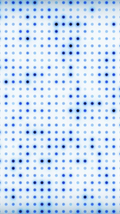 Digital LED Dot Grid Array Motion Background Vertical Stock Footage 341666743