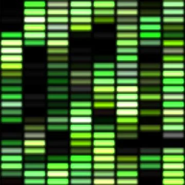 Digital LED panel with green lights on seamless background Stock Illustration