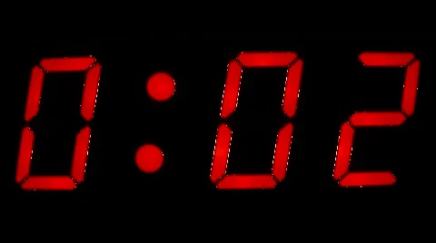 Digital LED timer Stock Footage 1070090