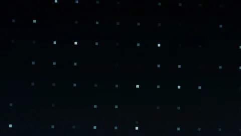 Digital LED wall pixels glowing Stock Footage 109171138