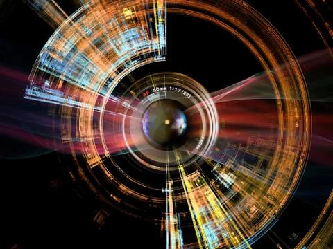 Digital Lens Effect Stock Illustration