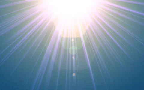 Digital lens flare in black background horizontal frame. Stock Illustration