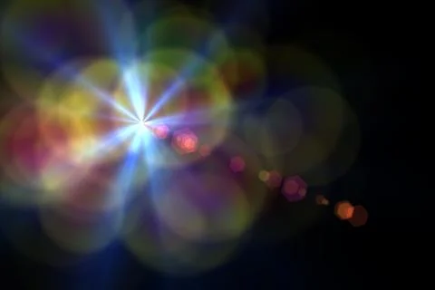 Digital lens flare Stock Illustration