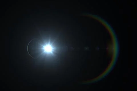 Digital lens flare Stock Photos