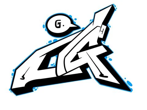 Digital letter g Stock Illustration