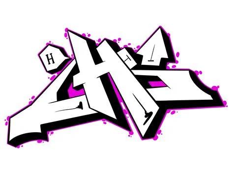 Digital letter h Stock Illustration